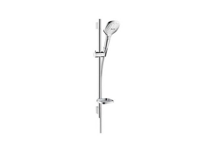 Душевой набор Hansgrohe Raindance Select 120, 3jet, EcoSmart, штанга 65 см, мыльница, 26622400