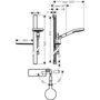Душевой набор Hansgrohe Raindance Select 120, штанга 90 см, мыльница, 27648400