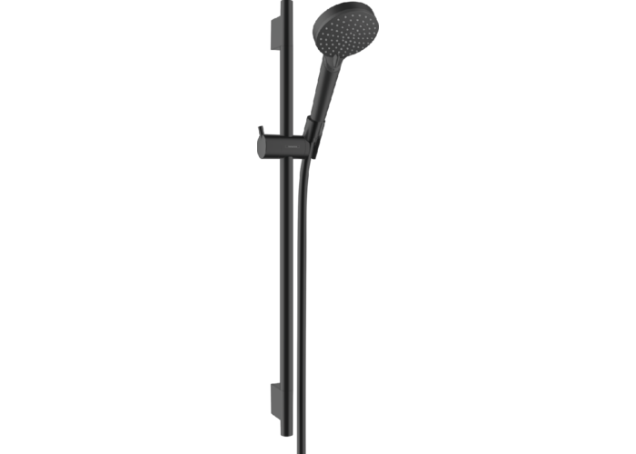 Душевой набор cо штангой Hansgrohe Vernis Blend Vario, EcoSmart, 65 cм, матовый черный, 26423670
