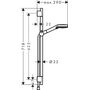 Душевой набор cо штангой Hansgrohe Vernis Blend Vario, EcoSmart, 65 cм, матовый черный, 26423670