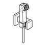 Гигиенический душ Hansgrohe 1jet E, с шлангом 125 см, матовый белый, 29233700