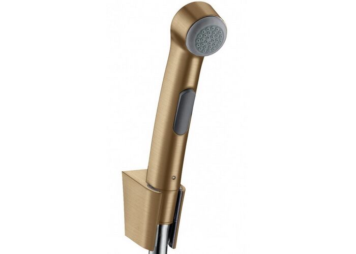 Гигиенический душ Hansgrohe с держателем и шлангом 125 см, матовая бронза, 32129140