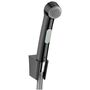 Гигиенический душ Hansgrohe с держателем и шлангом 160 см, черный хром, 32128340