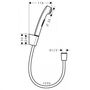 Гигиенический душ Hansgrohe, шлифованный матовый хром, 32129340