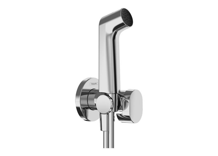 Гигиенический ручной душ Hansgrohe Bidette 1jet S EcoSmart+, с шлангом 125 см и держатель, 29230000