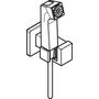 Гигиенический ручной душ Hansgrohe Bidette E EcoSmart+, 1jet, шланг 125 см, держатель, хром, 29233000
