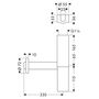 Дизайнерский сифон Hansgrohe Flowstar, шлифованный никель, 52100820