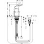 Набор для биде с вертикальной струей Hansgrohe Logis, 71629000