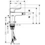 Смеситель для биде Hansgrohe Metris, 31280000