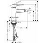 Смеситель для биде Hansgrohe Metropol, рукоятка-петля, Push-Open, 74520000