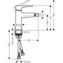 Смеситель для биде Hansgrohe Metropol, с клапан Push-Open, 32520340