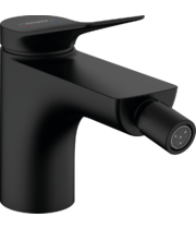 Смеситель для биде Hansgrohe Vivenis, с донным клапаном, черный матовый, 75200670