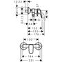Смеситель для душа Hansgrohe Logis, экономичный расход воды, 71601000