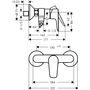 Смеситель для душа Hansgrohe Talis E, 71760000
