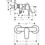 Смеситель для душа Hansgrohe Talis Е, СМ, 71760700