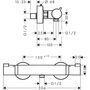 Термостат для душа Hansgrohe Ecostat Comfort, 13116140