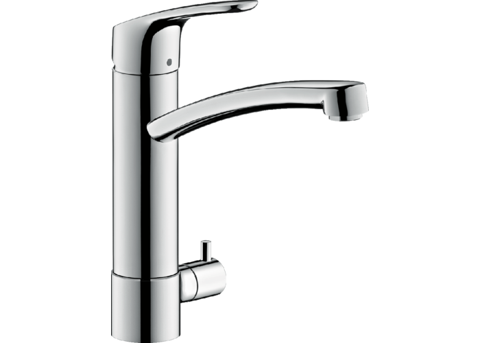 Кухонный смеситель Hansgrohe Focus 200, с запорным вентилем, 31803000