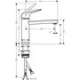 Кухонный смеситель Hansgrohe Focus M42-120, 1jet, 71807000