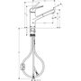 Кухонный смеситель Hansgrohe Focus M42-150, с изливом, 71814800
