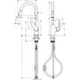 Кухонный смеситель Hansgrohe Focus M42-220, с душем, 2jet, 71800000