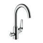Кухонный смеситель Hansgrohe Focus M42-220, с вентилем, 1jet, 71803000