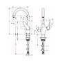 Кухонный смеситель Hansgrohe Focus M42-220, с вентилем, 1jet, 71803000