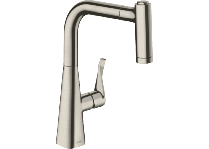 Кухонный смеситель Hansgrohe Metris 220, с вытяжным душем, 14834800