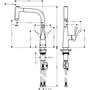 Кухонный смеситель Hansgrohe Metris 220, с вытяжным душем, 14834800