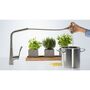 Кухонный смеситель Hansgrohe Metris 220, с вытяжным душем, 14834800