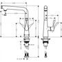 Кухонный смеситель Hansgrohe Metris S 260, однорычажный, 14847800