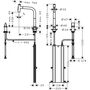 Кухонный смеситель Hansgrohe Metris Select M71-200, с душем, sBox, 73818340