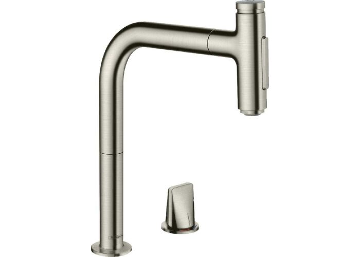 Кухонный смеситель Hansgrohe Metris Select M71-200, с душем, sBox, 73818800