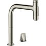Кухонный смеситель Hansgrohe Metris Select M71-200, с душем, sBox, 73818800