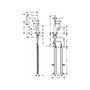 Кухонный смеситель Hansgrohe Metris Select M71-240, с душем, sBox, 73817800
