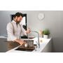 Кухонный смеситель Hansgrohe Metris Select M71-320, с душем, sBox, 73816000