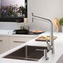 Кухонный смеситель Hansgrohe Metris Select M71-320, с душем, sBox, 73816800