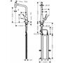 Кухонный смеситель Hansgrohe Metris Select M71-320, с душем, sBox, 73816800