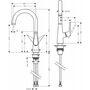 Кухонный смеситель Hansgrohe Talis S 220, однорычажный, 72814800