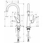 Кухонный смеситель Hansgrohe Talis S, для водонагревателя, 72810800