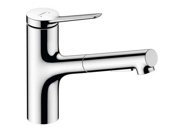 Кухонный смеситель Hansgrohe Zesis M33 150, CoolStart, EcoSmart, хром, 74810000