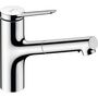 Кухонный смеситель Hansgrohe Zesis M33 150, CoolStart, EcoSmart, хром, 74810000