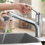 Кухонный смеситель Hansgrohe Zesis M33 150, CoolStart, EcoSmart, хром, 74810000