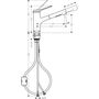 Кухонный смеситель Hansgrohe Zesis M33 150, CoolStart, EcoSmart, хром, 74810000