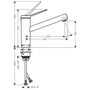 Кухонный смеситель Hansgrohe Zesis M33 150, нержавеющая сталь, 74802800