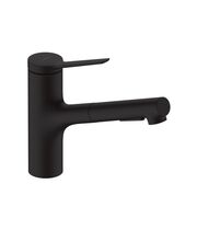 Кухонный смеситель Hansgrohe Zesis M33, 150 с вытяжным душем, черный матовый, 74800670