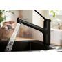 Кухонный смеситель Hansgrohe Zesis M33, 150 с вытяжным душем, черный матовый, 74800670