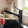 Кухонный смеситель Hansgrohe Zesis M33, 150 с вытяжным душем, sBox lite, черный матовый, 74803670