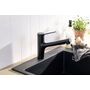 Кухонный смеситель Hansgrohe Zesis M33, 150 с вытяжным душем, sBox lite, черный матовый, 74803670