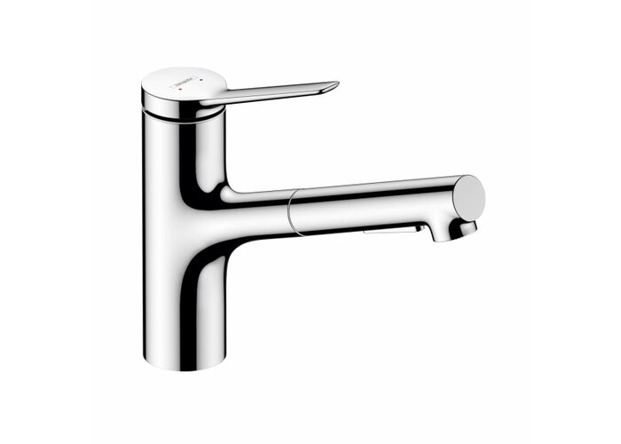 Кухонный смеситель Hansgrohe Zesis M33, 150 с вытяжным душем, sBox lite, хром, 74803000