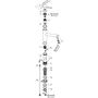 Кухонный смеситель Hansgrohe Zesis M33, 160 для установки перед окном, хром, 74805000